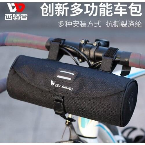 Bicycle bag cylinder bag beam hanging handle bag head bag mountain road bike folding bike riding equipment