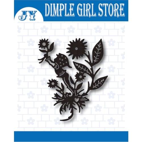 Spring Flowers Girl Scrapbook Metal Steel Cutting Mold Home Decoration DIY Photo Embossed Paper Card 2021 New Arrival