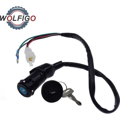 WOLFIGO New Ignition Key Switch For Honda Big Red ATC250ES 1985 1986 1987 Honda-HA0-027 35100-HA0-027