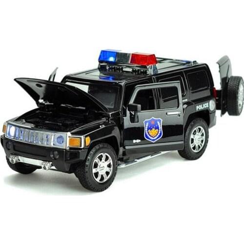 1:32 Police Toy Car Metal Vehicles Toy Alloy Car Diecast Vehicles Car Model With Sound Light Pull-Back Car Armored Vehicle Model