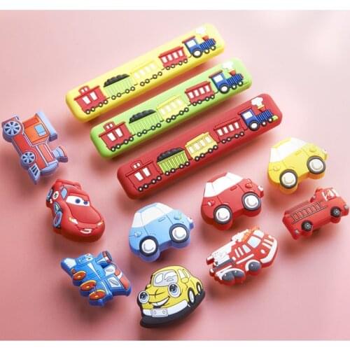 1PCS Kitchen Decorative Knobs Children Room Furniture handle Car/ Train Drawer Pulls / Dresser Knobs for Kids and Nursery Rooms