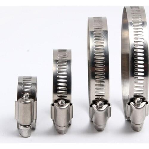 1pcs 304 stainless steel pipe clamp pipe clamp pipe clamp monitoring clamp gas pipe clamp range hood pipe clamp width 12MM