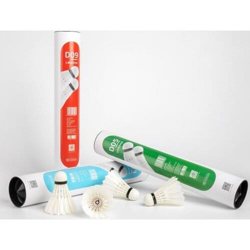 12pcs Youpin dooot badminton D09 D05 D03 competition level Natural Duck Feather Flight Stability outdoor sports badminton