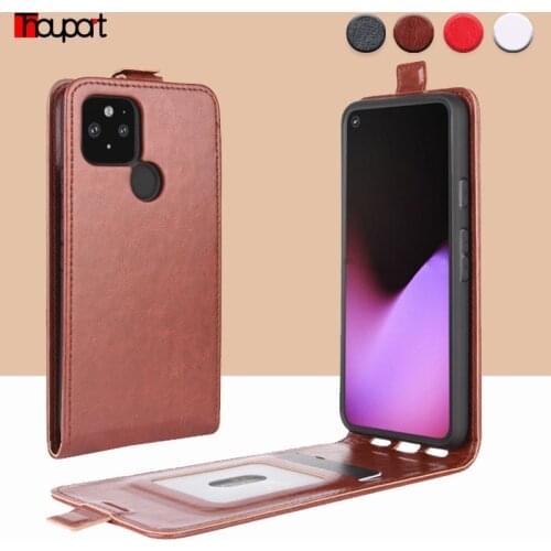 2020 Silicone + Leather Case For Google Pixel 5 4A 5G 3A 2 3 4 XL Cases Full Vertical Flip Cover Pixel4 Pixel5 Case XL4 XL2 XL3