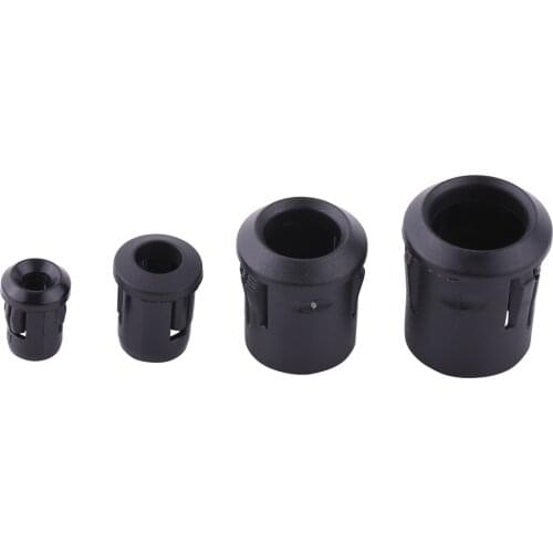 40pcs Lamp Diode Holder Black Plastic Lamp Bases LED 3mm/5mm/8mm/10mm Lamp Diode Holder Black Clip Bezel Socket Mount