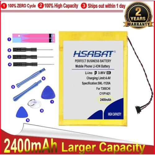 HSABAT 0 Cycle 2400mAh C11P1421 Battery for Asus Transformer Book T300CHI Keyboard Dock Replacement Accumulator