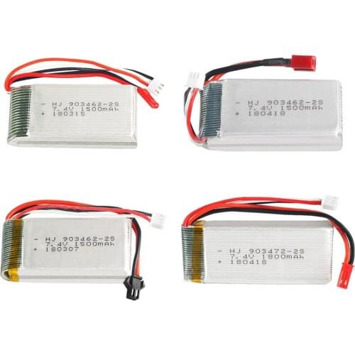 7.4V 1500mAh 1800mAh Lipo Battery For WLtoys V913 L959 L969 L979 L202 K959 L212 RC Cars HQ955 RC Boat TY923 HJ816 RC Drone parts