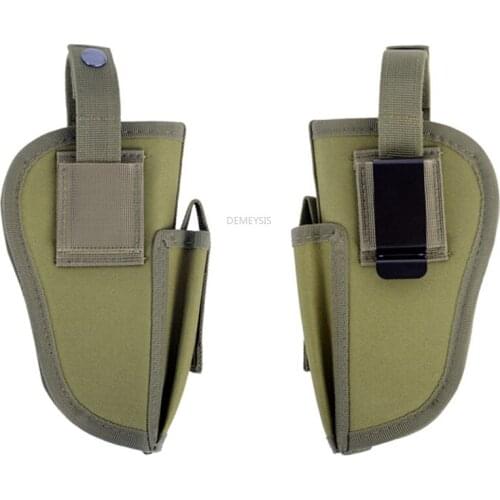 Army Tactical Waist Holster Pouches Left Right Hand Hunting Gun Holsters Military Combat Airsoft Paintball Holster Mag Pouch