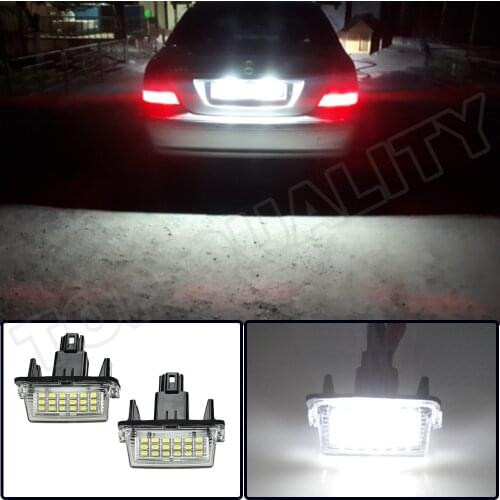 2pcs Car LED License Number Plate Light Lamp For Toyota Avalon Camry Highlander Prius C Yaris 2012 2013 2014 215 2016 2017 2018