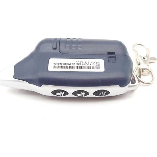 Russian version C9 Key Fob keychain for 2-way starline C9 lcd Remote Control two way car alarm system