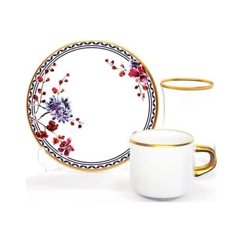 Drop Focus Tea Coffee Set 18 Pieces Provence Flowers