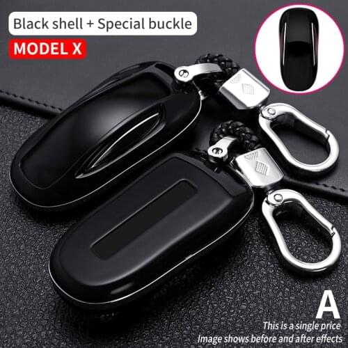 Car Key Case Cover Carbon Fiber Remote Control Protector for Tesla Model X Model S Car Key Cover Car Accessories