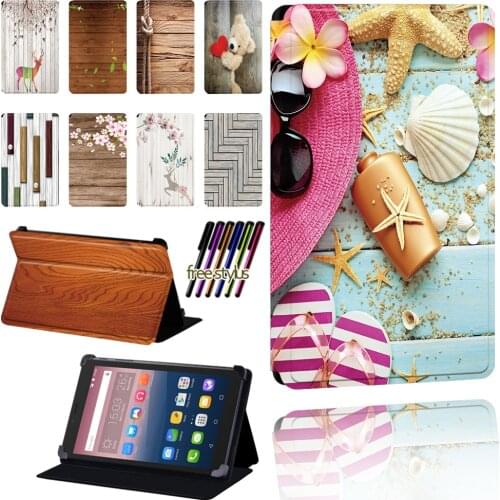 Wood Case for Alcatel One Touch Pixi 3 7"/8"/10"/Pixi 4 7" Tablet Scratch Resistant Ultra-thin Protective Cover