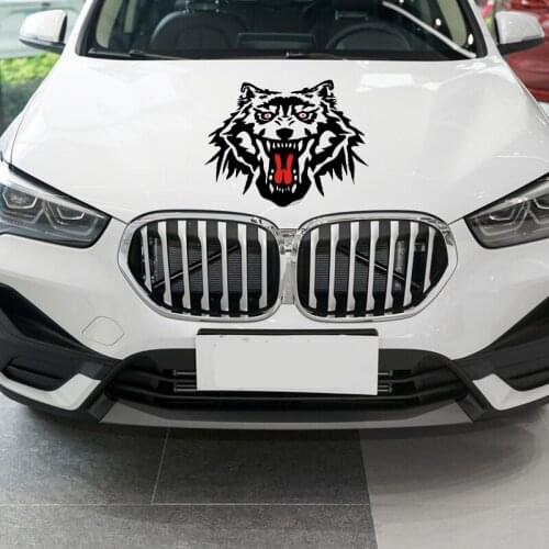 Hungry Wolf Bray Personality Car Window Sticker Decal Front Hood Stickers