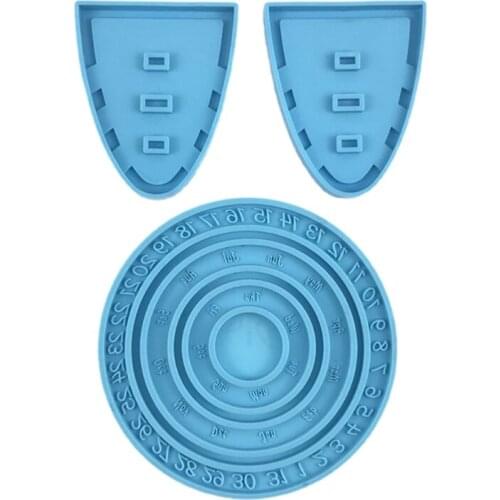 K3ND Calendar Plate Epoxy Resin Mold Wall Hanging Calendar Silicone Mould DIY Crafts Home Decorations Casting Tool