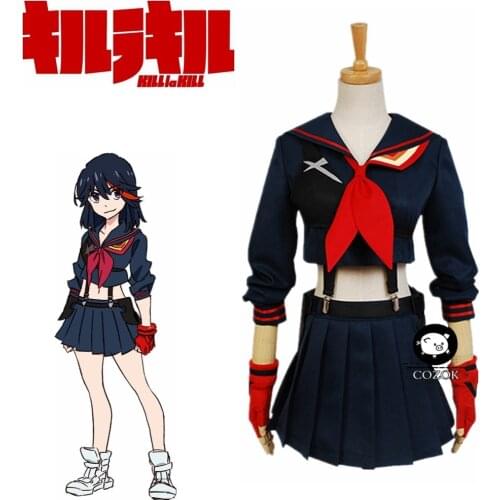 KILL la KILL Ryuko Matoi Matoi Ryuuko Cosplay Costumes Japanese Anime Party Halloween Costume For Women Girls Dress Custom Made