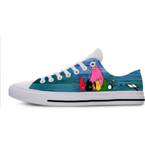 2019 Hot Cool Fashion New Summer Sneakers Handiness Casual Shoes 3D Printed Cartoon Funny For Men Women Les Barbapapa