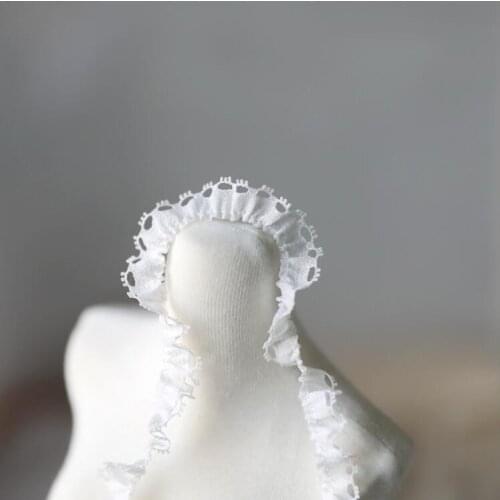 3 Meters 1cm Width Handmade DIY Clothing Accessories Ruffle Embroidery Lace Fabric Garment Clothing Lace Trim