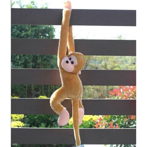 Cute Screech Monkey Plush Toy Doll Doll Gibbons Kids Gift Brown Soft Simulation Animal Doll Stuffed Toys Filled Plush Child Toy