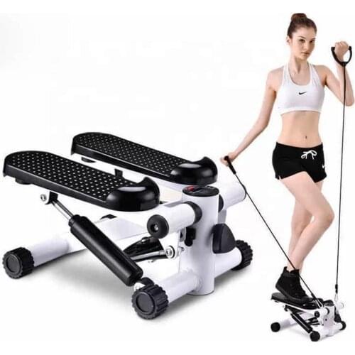 Mini Pedal Stepper Exercise Machine LCD Display Indoor Cycling Bike Stepper Treadmill Ttraining Apparatus for Home Office Gym