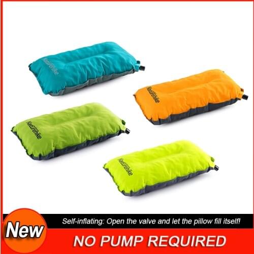 Naturehike Inflatable Camping Pillow Back Head Rest Lumbar Support Travel Pillow Self Automatic Inflated Pillow NO PUMP REQUIRED