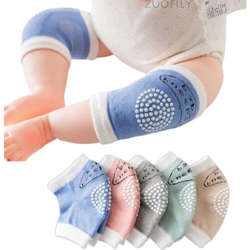 0-18 Months Cotton Baby Crawling Knee Pad babys Non-slip Baby Kneecap Summer Childrens Knee Pads Terry Thick Mesh Breathable