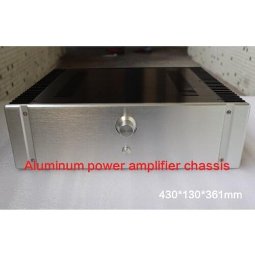 430*130*361mm All-aluminum Power Amplifier Chassis 4313 Class A Case Audio Shell Power Supply Box Amplifier House with Radiator
