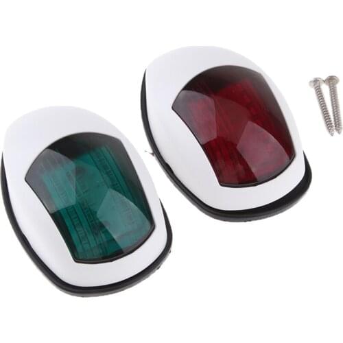 LED NAVIGATION LIGHTS WHITE HOUSINGS -Port/Starboard Marine/Boat/Yacht