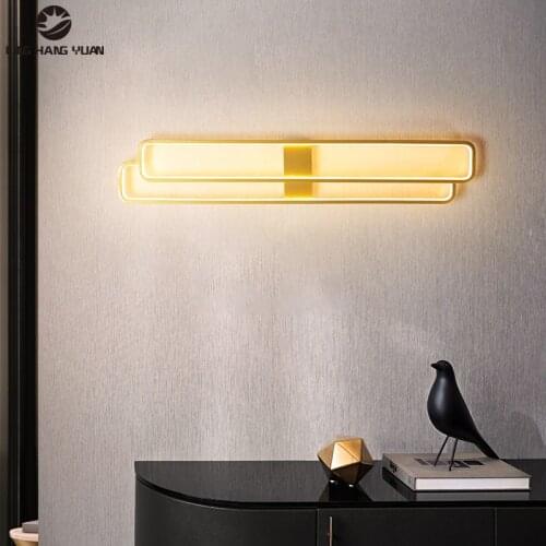 LED Wall Light 120 100 80 60cm Modern Wall Lamp for Living room Dining room Kitchen Bedroom Corridor Wall Led Lamp Gold&Black
