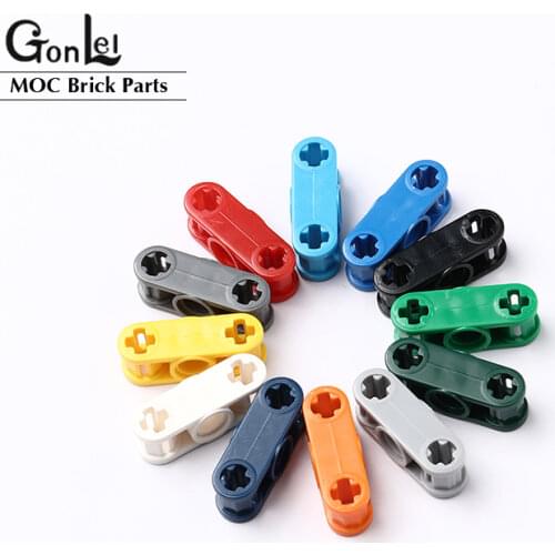 30Pcs/lot High-Tech Axle and Pin Connector Perpendicular 3L with Centre Pin Hole Bricks MOC Building Part fit for 32184 DIY Toys
