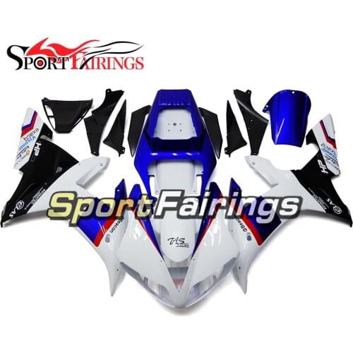 Injection Motorcycle Fairing Kit For Yamaha YZF R1 02 03 ABS Plastic Cowlings YZF-R1 2002 2003 Fairings White Blue Bodywork New