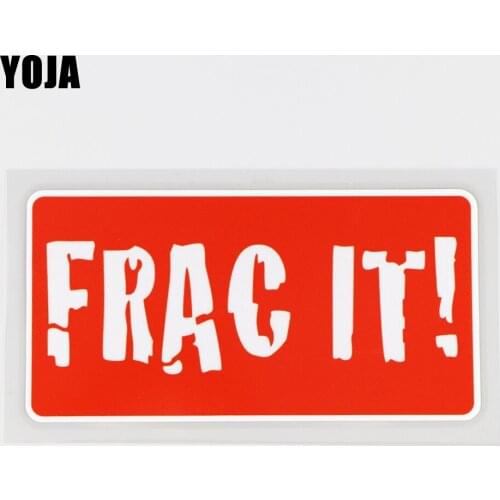 YOJA 14X6.9CM FRAC IT! Personality Vinyl Decal Car Sticker Word Decoration Funny Cartoon 19A-0154