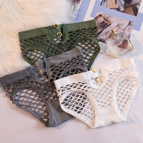 Women Panties Hollow Out Lingerie Sexy Panties Women Elasticity Underwear Temptation G String Female Seamless Briefs Underpants