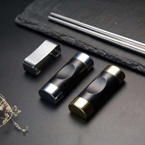 10Pcs/lot Traditional Gold Color Pillow Shape Chopsticks Holder Rack Frame Art Craft Kitchen Tools Alloy Chinese Chopstick Rest