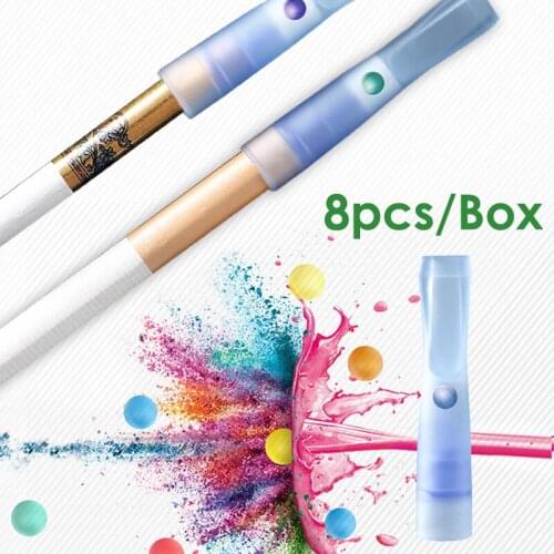 8Pcs/Box Silicone Blast Beads Cigarette Holder Pipe Fruit Mint Flavor Pops Beads Cigarette Filter Disposable Smoke Tools 2 in 1