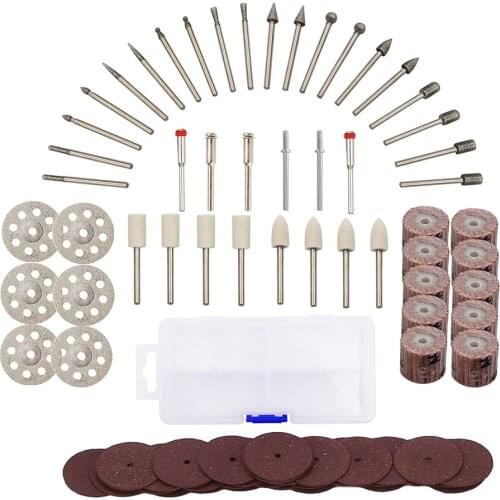 87pcs Electric Mini Drill Power Rotary Tools Stone Metal Grinding Cutting Discs Abrasive Tools For Dremel