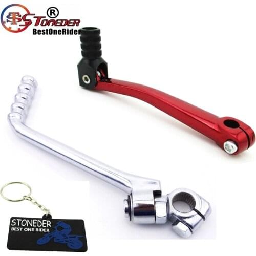 STONEDER Aluminum Folding 11mm Gear Shifter Lever Steel 16mm Kick Starter Lever For Chinese Made 140cc 150cc 160cc Pit Dirt Bike