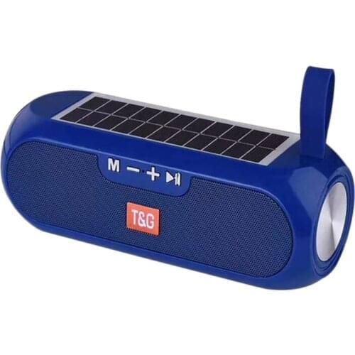 Bluetooth Speakers,Portable Bluetooth Speaker Stereo Music Box Solar Power Bank Waterproof USB AUX FM Radio