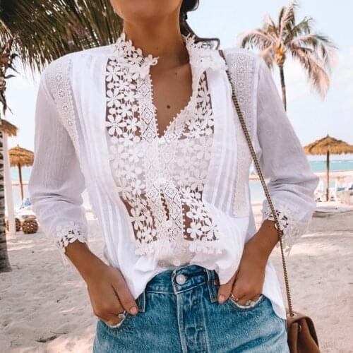 BOHO INSPIRED Openwork Blouses