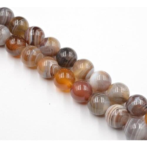 Natural Stone Botswana Sardonyx Stripe Agates Beads 4-12mm Loose Beads for Jewelry Making Charm Accessories DIY