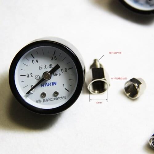 Aquarium carbon dioxide pressure gauge co2 airgauge air pressure gauge diy homemade, bottle caps, 4*6 air tube+ Free shipping