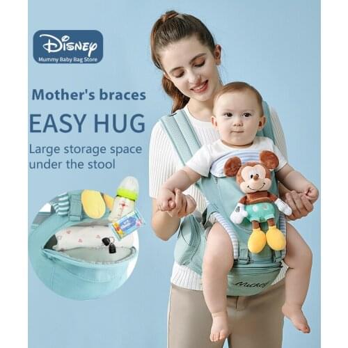 Disney Ergonomic Baby Carrier Baby Child Hip Ventilation Seat Tool Baby Holder Sling Wrap Backpacks Baby Travel Activity Gear