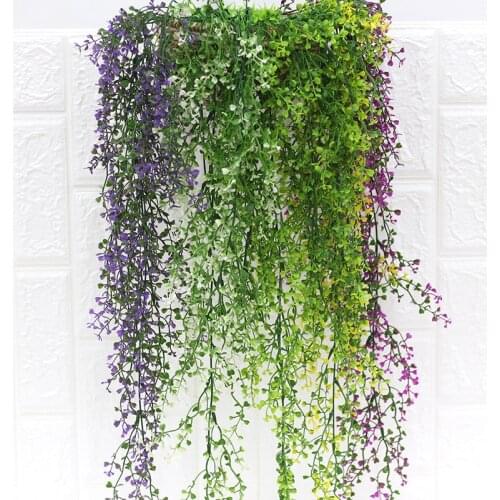 Artificial Plants Vines Wall Hanging Simulation Rattan Leaves Branches Green Plant Ivy Leaf Home Wedding Decoration Plant-Fall