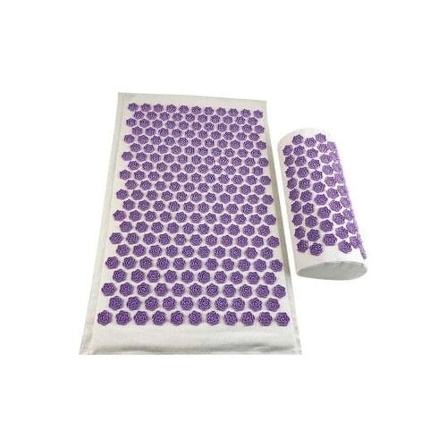 Coconut Palm Massage Yoga Mat Accupressure Cushion Spike Needle Accupuncture Mat Meditation Cushion 74*42cm Back Head Massage