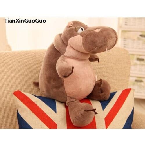 About 25cm lovely hippo plush toy soft doll birthday gift b2722