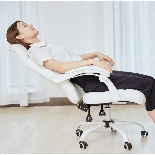 Fashion Minimalist Modern Computer Home Boss -gaming -live Office Chair Comfortable Long Sitting Swivel Chair Simple Metal