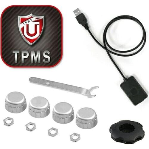 Car Tire Pressure Monitor Bluetooth Monitoring System TPMS Motorcycle Car Bluetooth Smart Phone APP Detection 4 External Sensor