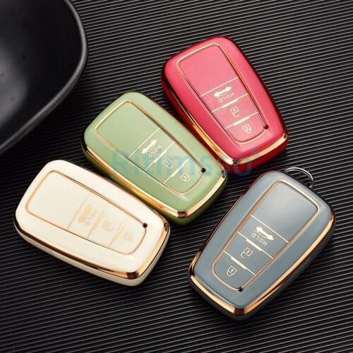 2022 New Tpu Car Smart Key Cover Protective Case Holder for Toyota Camry CHR Prius Corolla RAV4 Prado 2017 2018 Accessories