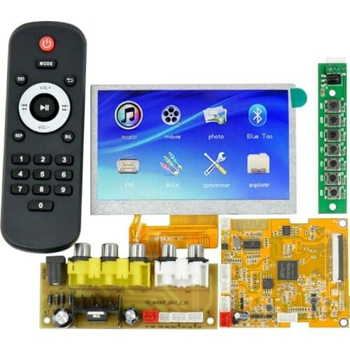 4.3Inch LCD Lossless Bluetooth Decoder Board DTS FLAC APE AC3 WAV MP3 Decoder Board Decode Board DC9-12V