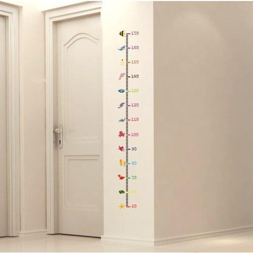 Removable Height Chart Wall Sticker Height Measure For Kids Rooms Growth Chart Nursery Room Decor Wall Art
